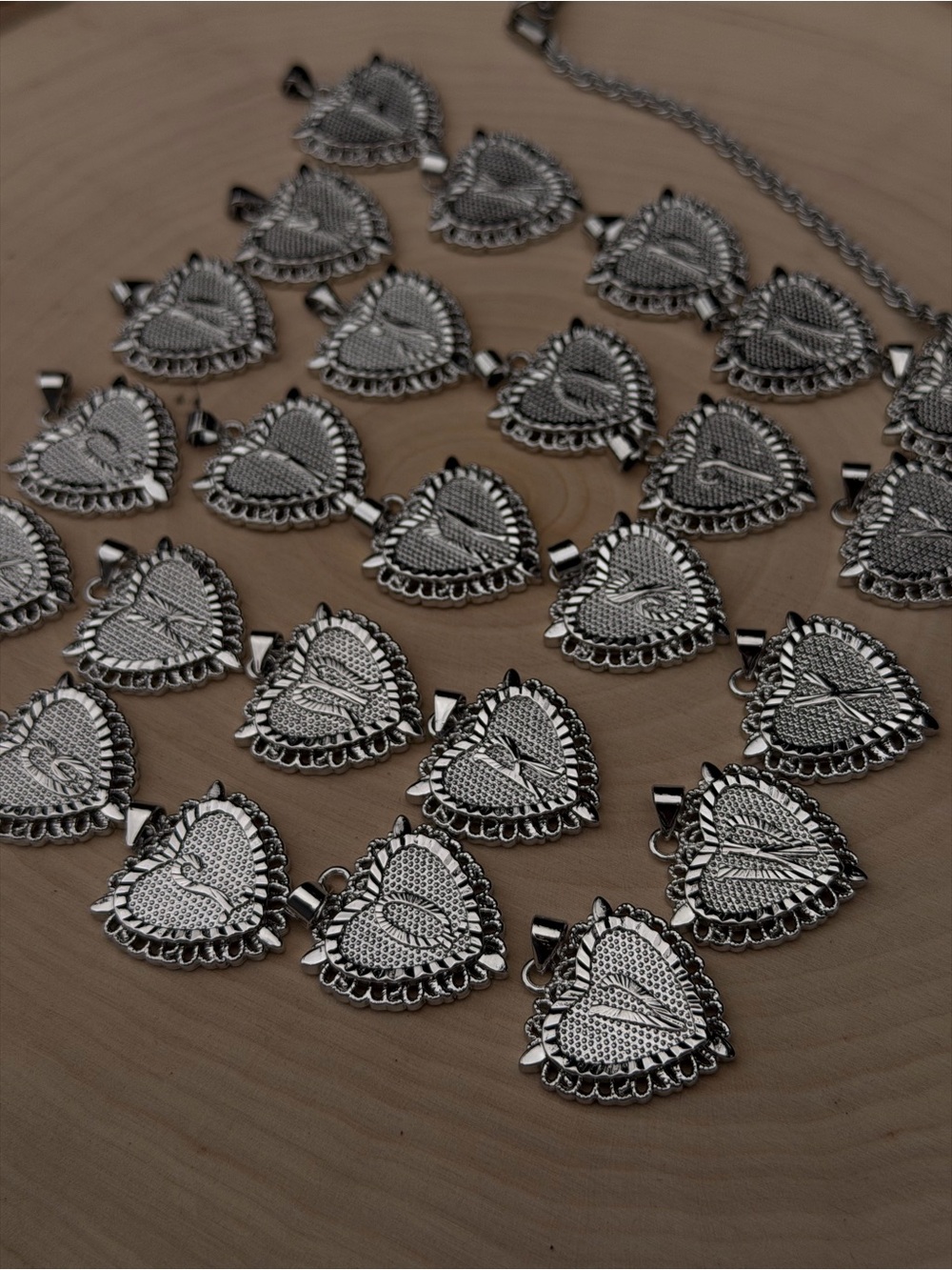 Delicate Silver Heart Pendant Necklace - Women Jewelry
